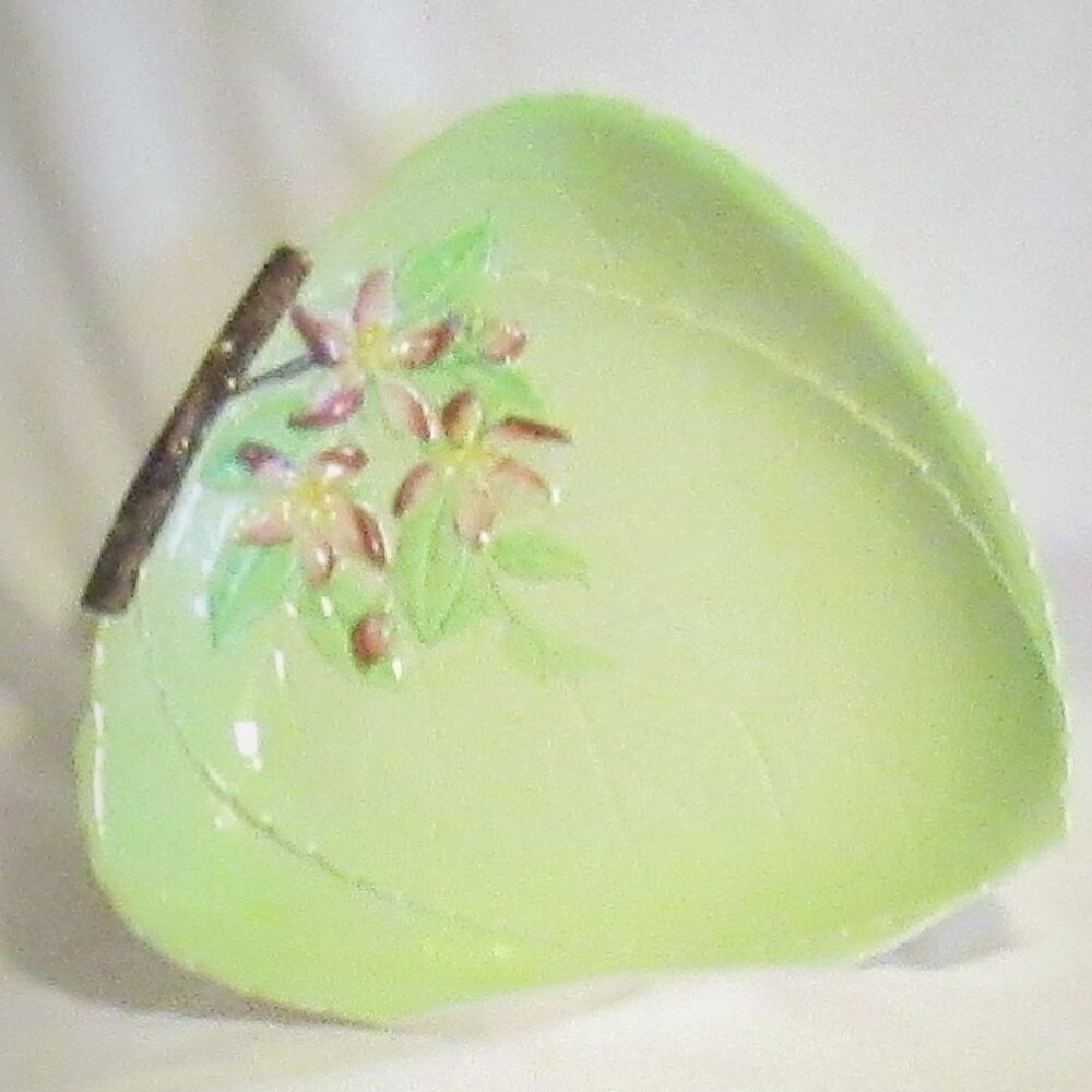 Vintage Carlton Ware Apple Blossom Salad Ware Serving Dish 1960s Leaf Shape J483
